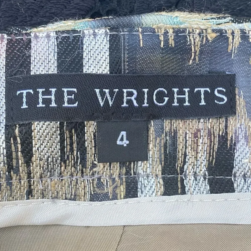 Vintage The Wrights Multicolored Abstract Print Skirt. Size 4 VGUC!